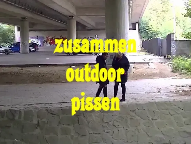 geiles outdoor pissen am Kanal