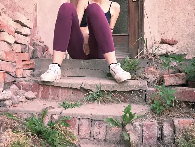 Auf meiner Treppe Pipi gemacht :-)