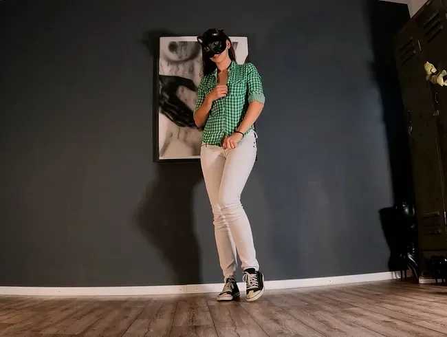 Weiße Jeans benetzt :)