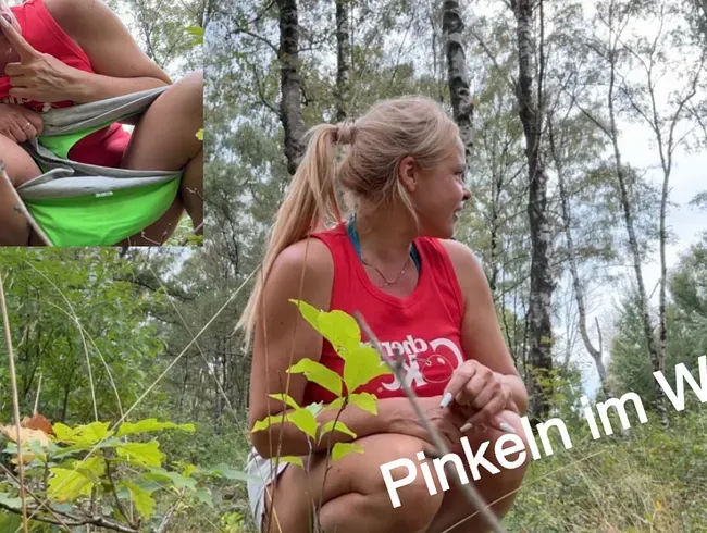 Pinkeln im Wald