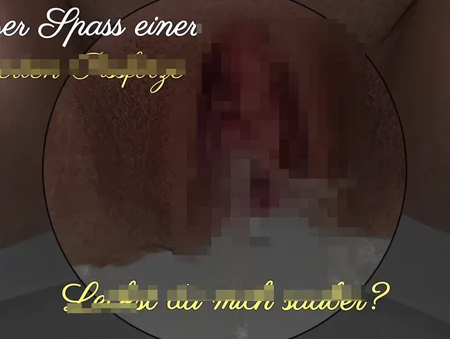 Ich pisse mein Klo voll – heißer Strahl direkt aus meiner Muschi nur für dich