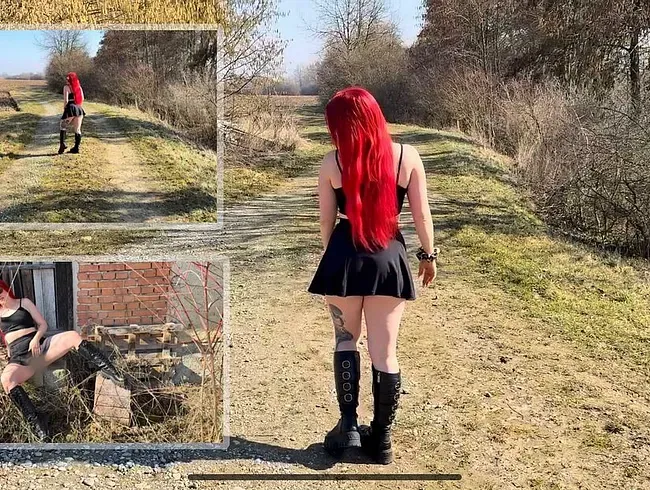 Bin ich zu weit gegangen? User-Wunsch: Outdoor-Piss ins Gefäß - Wunsch ist wahr geworden!!!