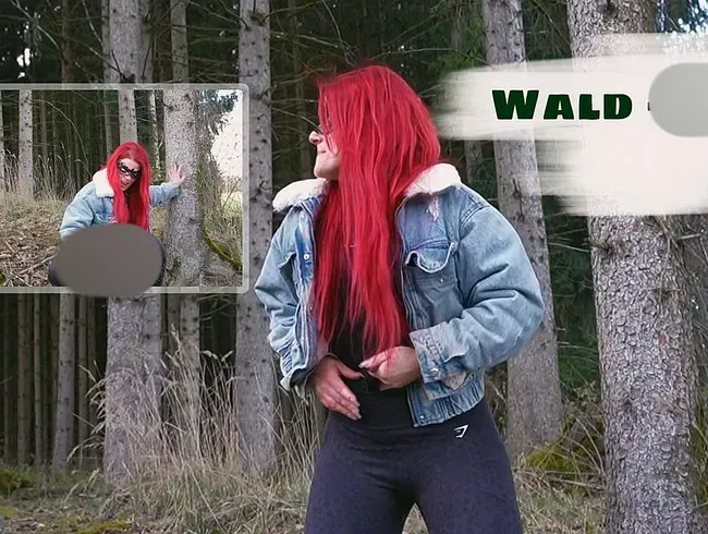 Wald-Pisse – Ich spreize die Beine und lasse meinen dicken warmen Natursekt laufen