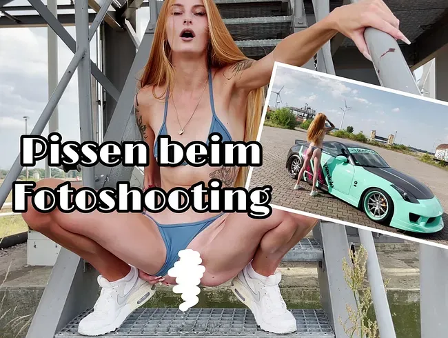 Pissen beim Fotoshooting