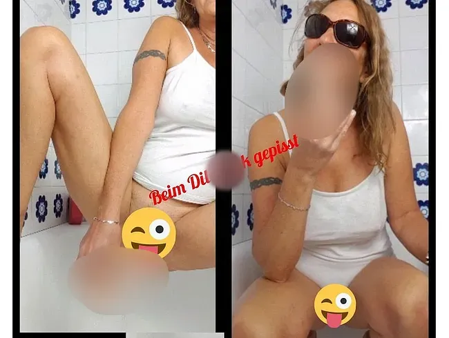 Beim Dildofick gepisst