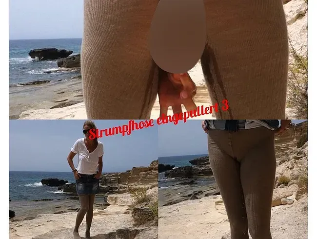 Strumpfhose eingepullert 3