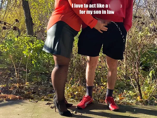 Ich liebe es, mich wie eine Hure für meinen Schwiegersohn zu verhalten