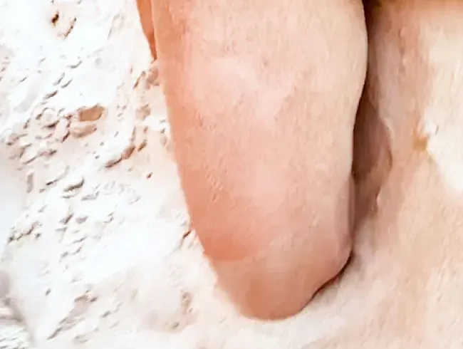 Meine Sandige Fotze mit Natursekt gespült