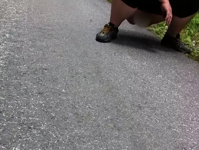 Schnell mal auf die Straße gepisst