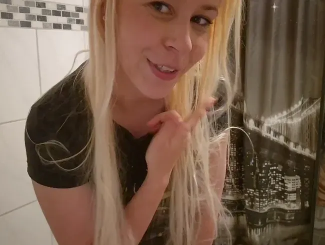 Schön die Dusche eingesaut