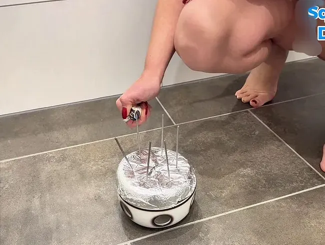 Ein kleines Feuerwerk unter meiner pinkelnden Muschi…