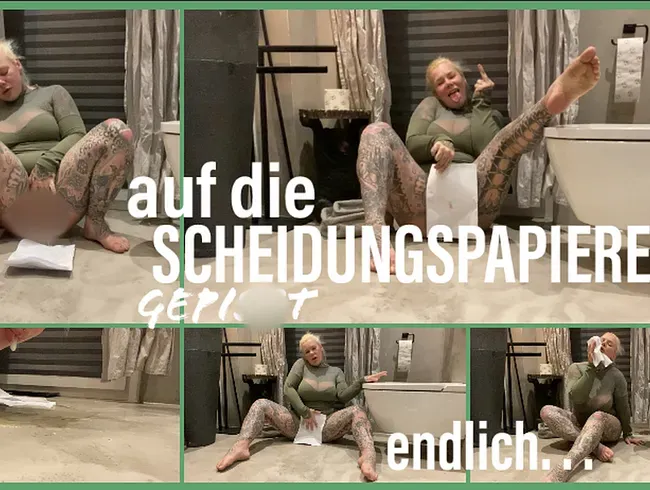 auf die Scheidungsaiere geisst ENDLICH!