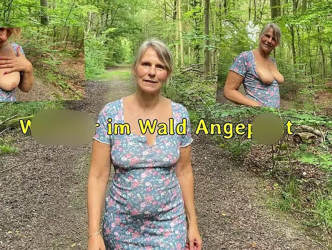 Wichser im Wald Angepisst
