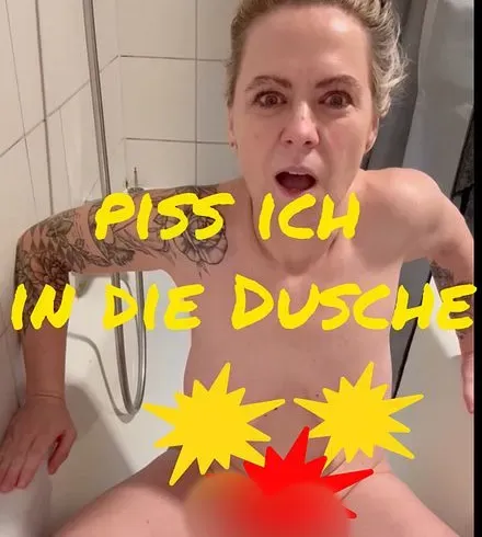 Piss ich hier in die Dusche
