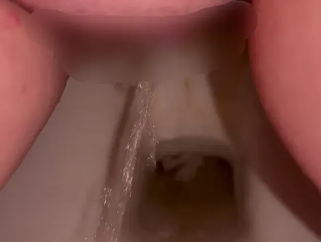 Mein erstes Pinkelvideo auf dem Klo