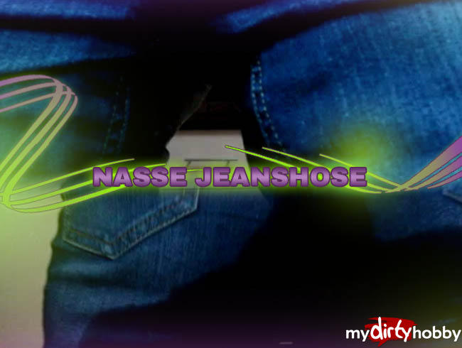 Nasse Jeanshose