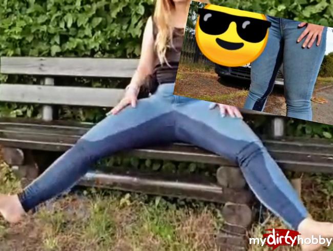 Geiler Outdoor Jeans piss